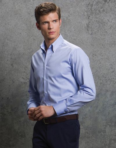 Мъжка риза, Premium Oxford Tailored Fit, Kustom Kit, M