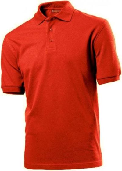 Hanes Поло тениска Beefy Red, S